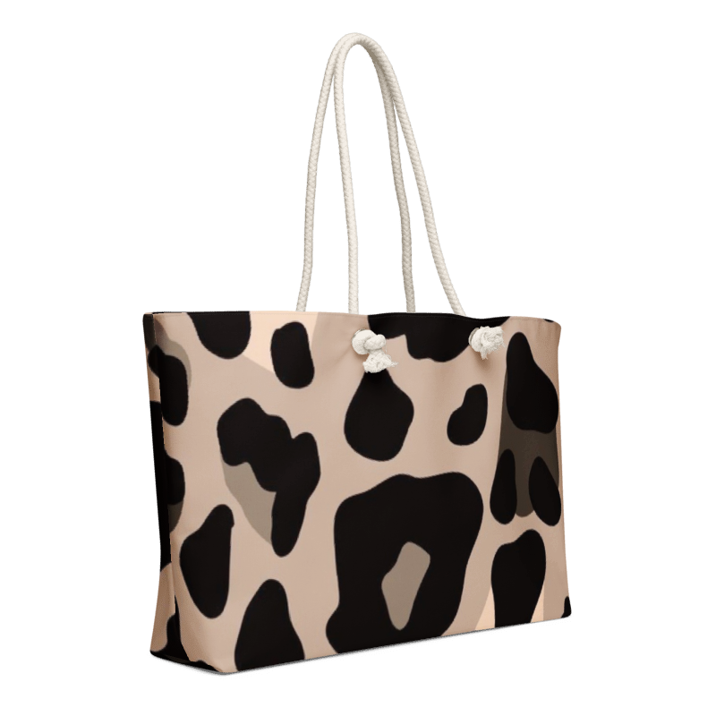 Leopard Oversized weekender bag