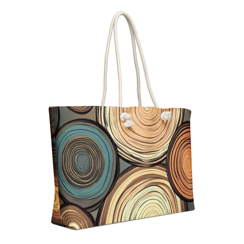 Brown Log Oversized weekender bag