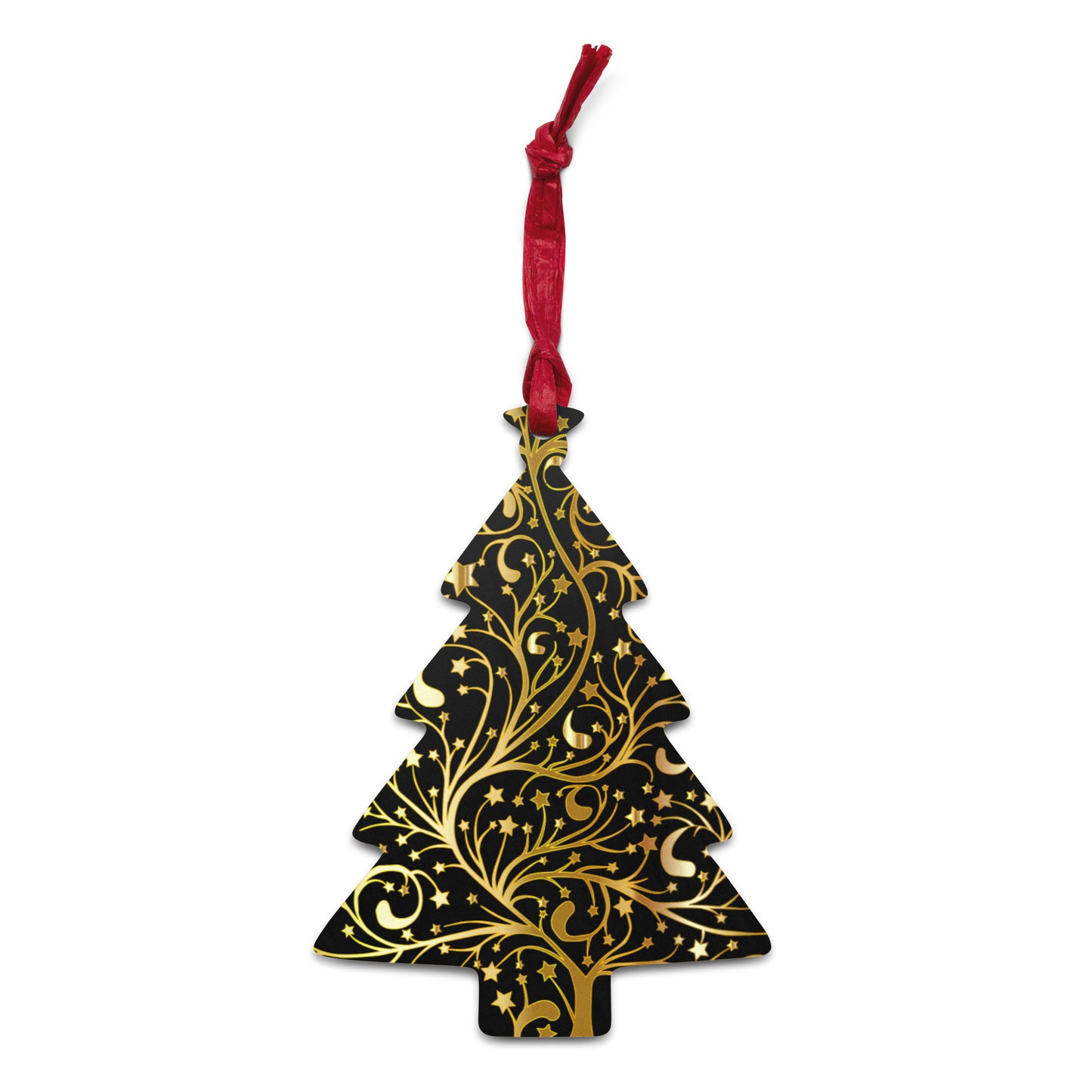 Starry Xmas Wooden Ornaments