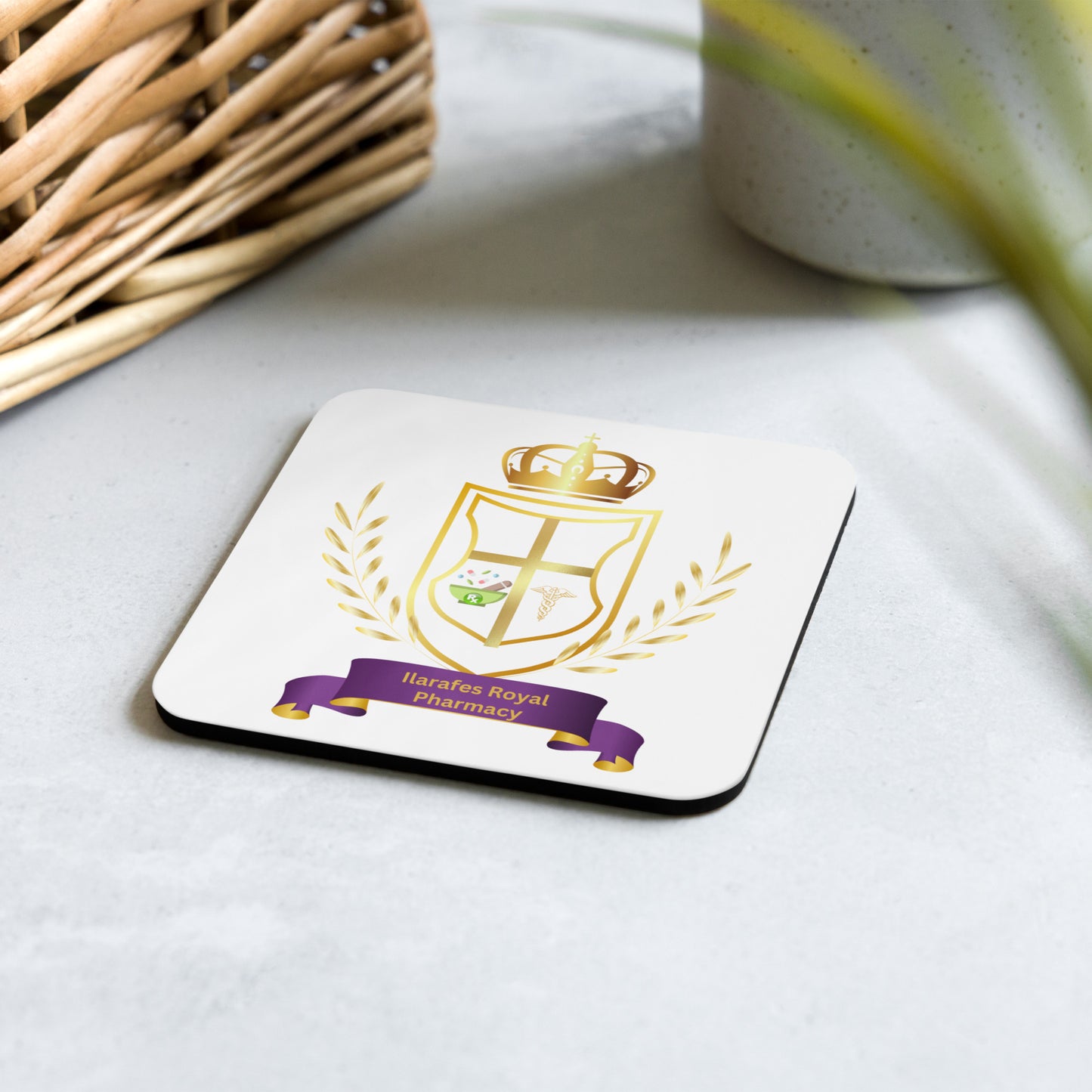 Ilarafes Royal Cork-back coaster