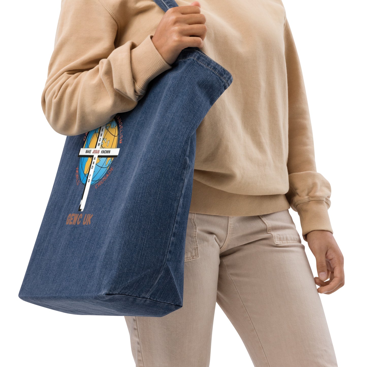 GEWC UK Organic Denim Tote Bag