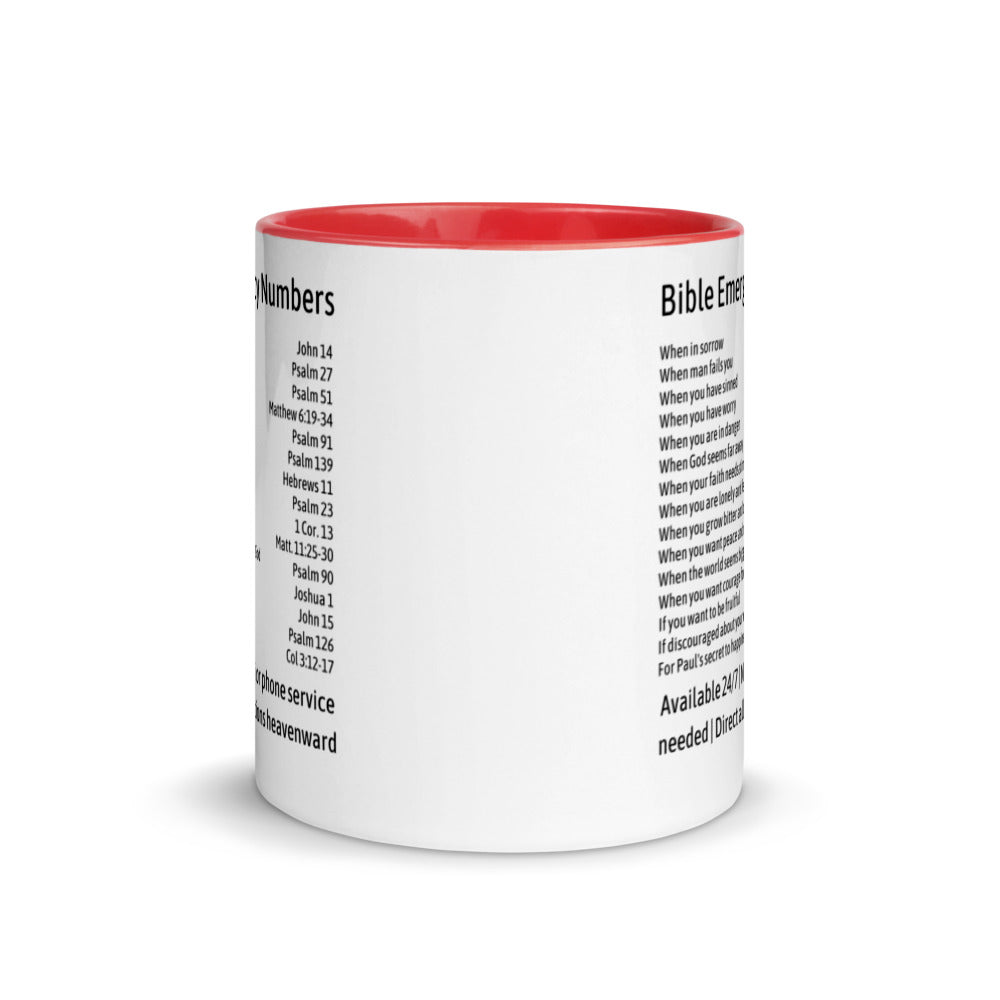 Unique Religious Gifts - Bible Emergency Numbers Coffee Mug