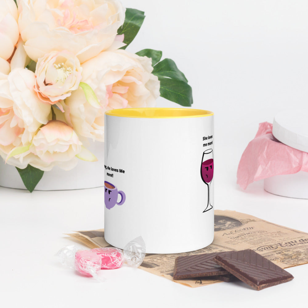 Wine And Coffee Mug, Wine Lover Gift, Coffee Lover, Coffee Gift, Wine Gifts, Wine Vs Coffee, Love Coffee, Love Wine, Wine Drinker Gift, Two Tone