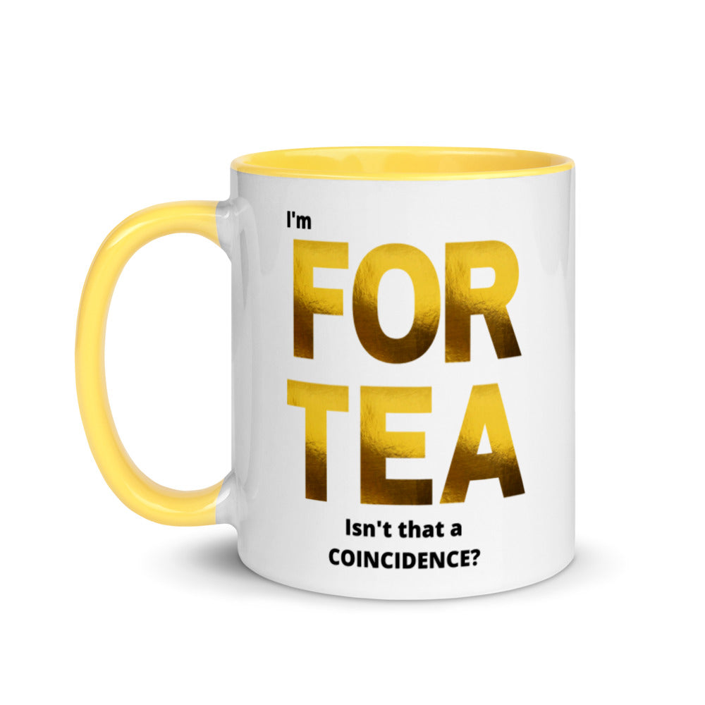 40th Birthday, Mug with Color Inside