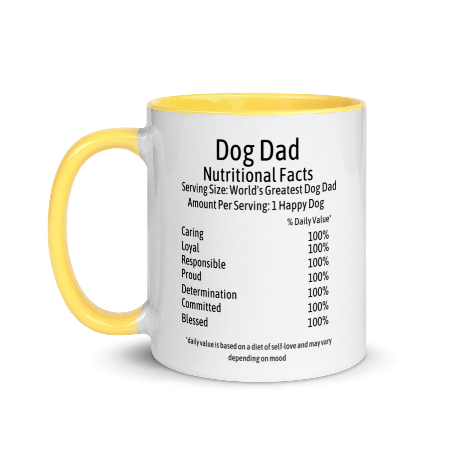 Dog Dad Mug with Color Inside