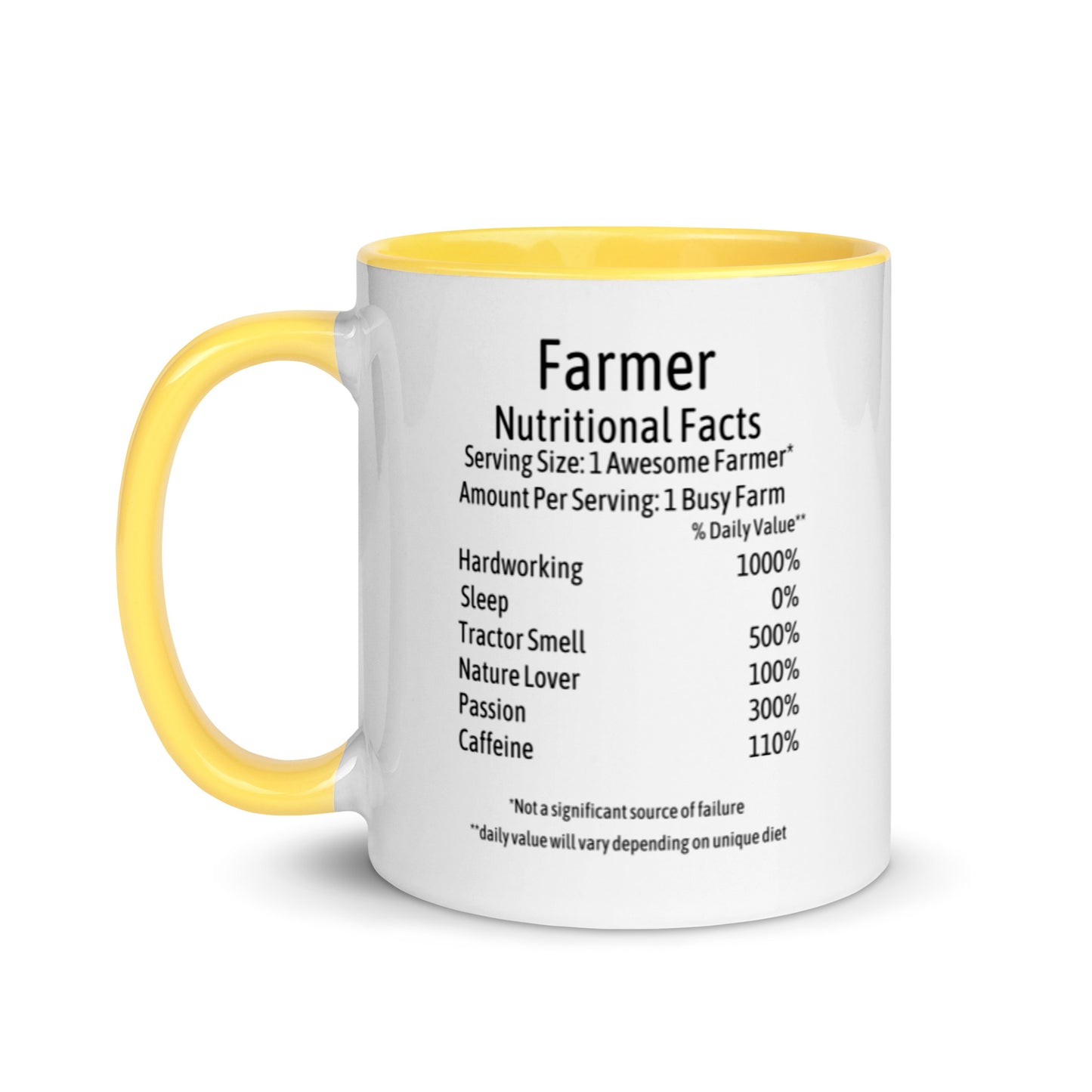 Farmer Mug with Color Inside