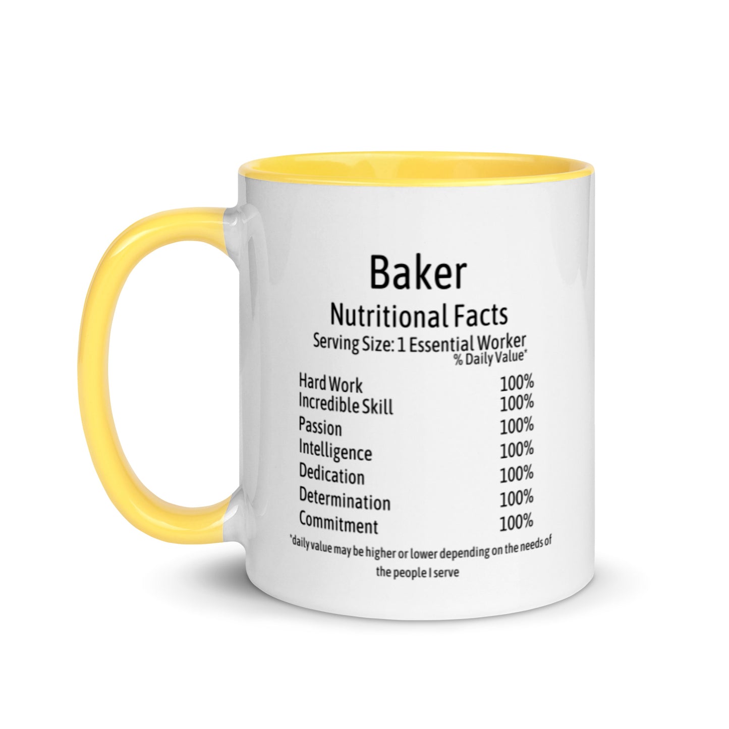 Baker Mug with Color Inside