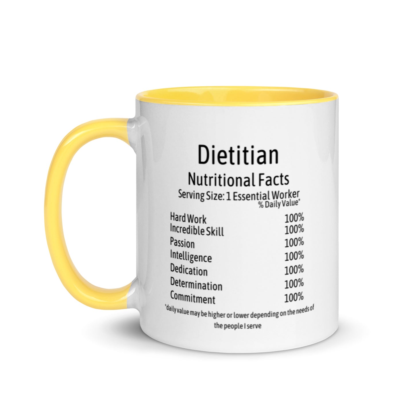 Dietitian Mug with Color Inside