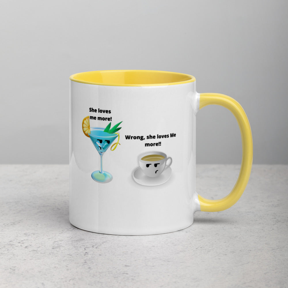 Cocktail And Coffee Mug, Two Tone, Cocktail Lover Gift, Coffee Lover, Coffee Gift, Cocktail Gifts, Cocktail Vs Coffee, Love Coffee, Love Cocktail