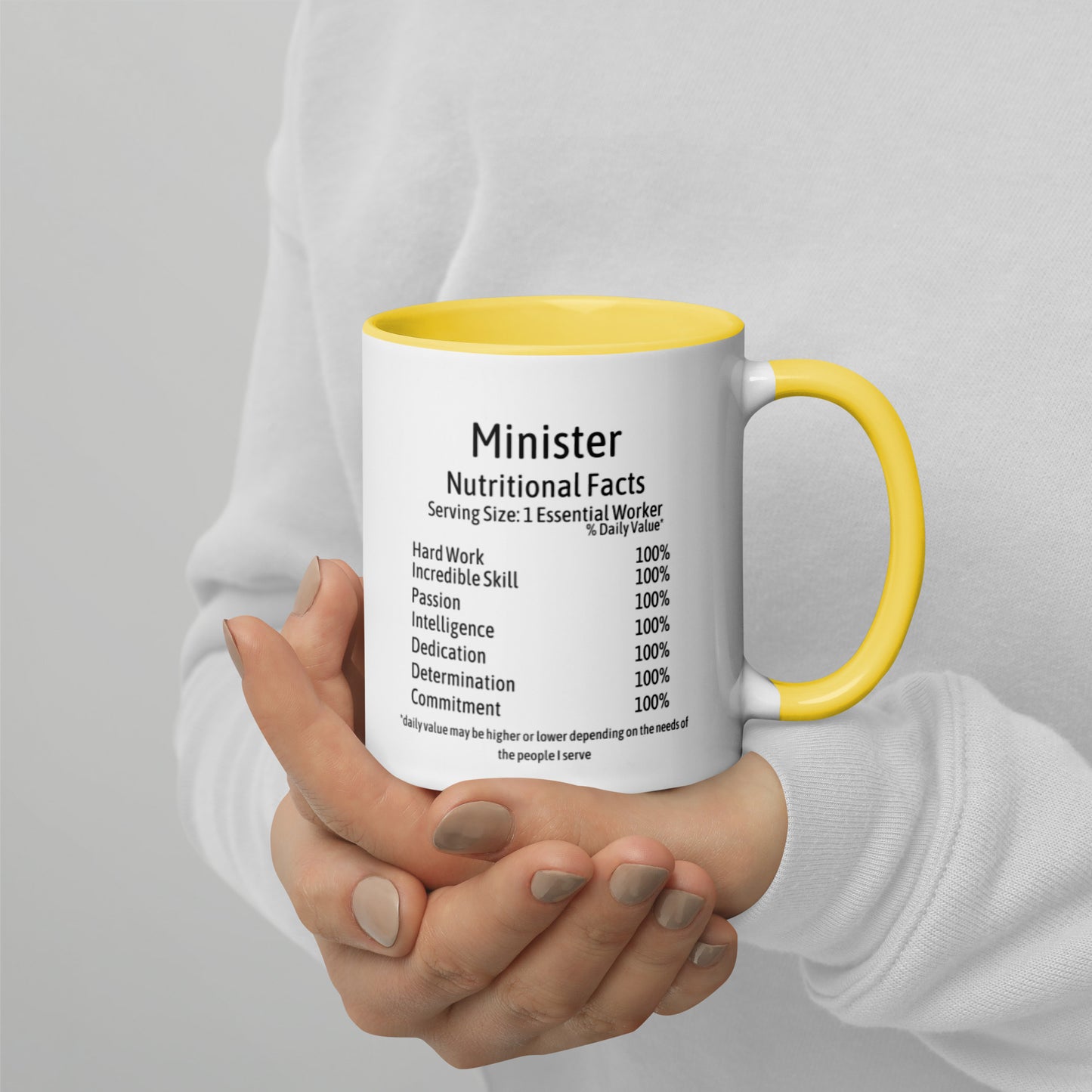 Minister Mug with Color Inside