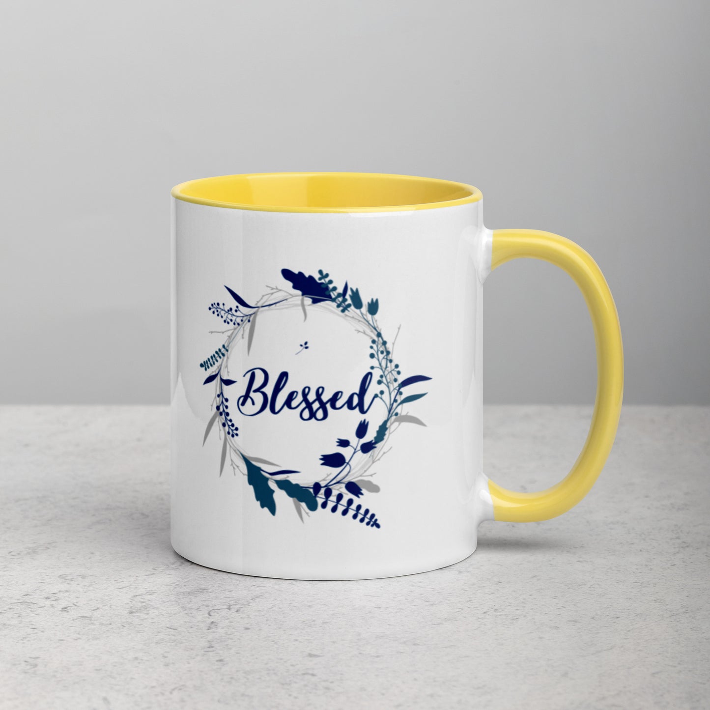 Blessed Mug with Color Inside