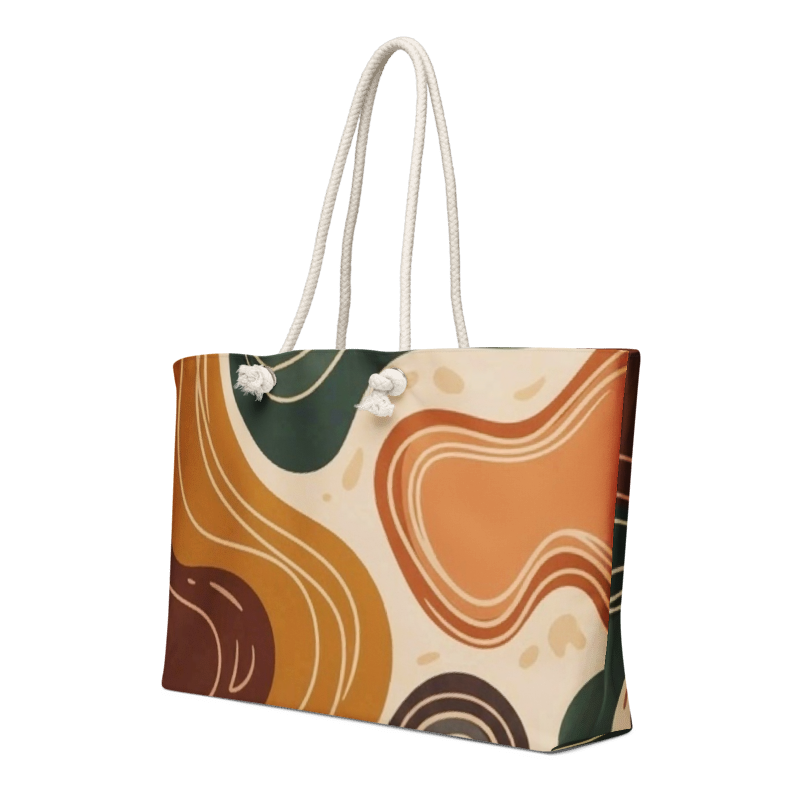 Brown Abstract 1 Oversized weekender bag