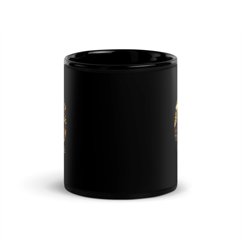 Monogram Q Black Glossy Mug