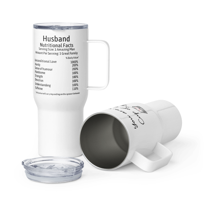 Husband Valentine Travel mug with a handle