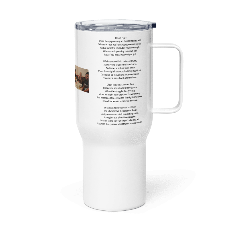 Personalised Jaz Travel mug with a handle