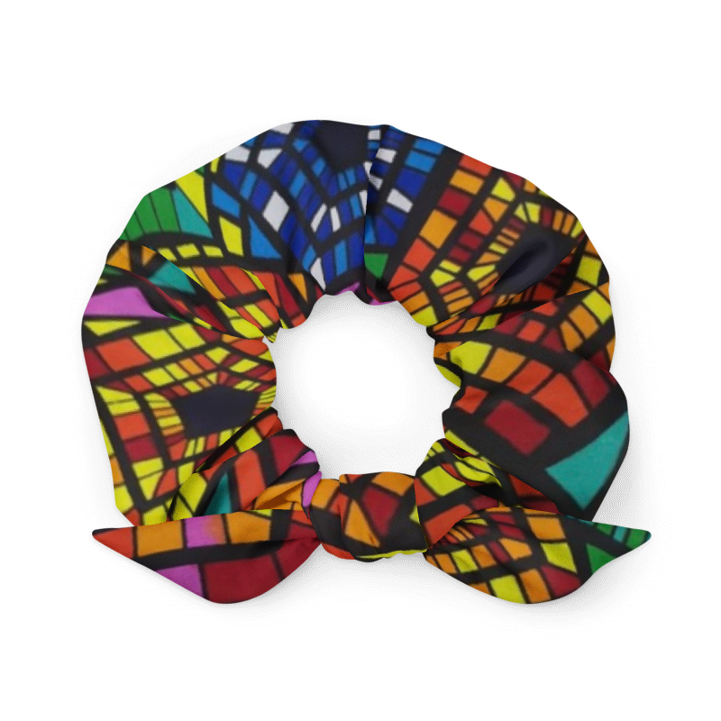 Multicolour Pentagon Scrunchie