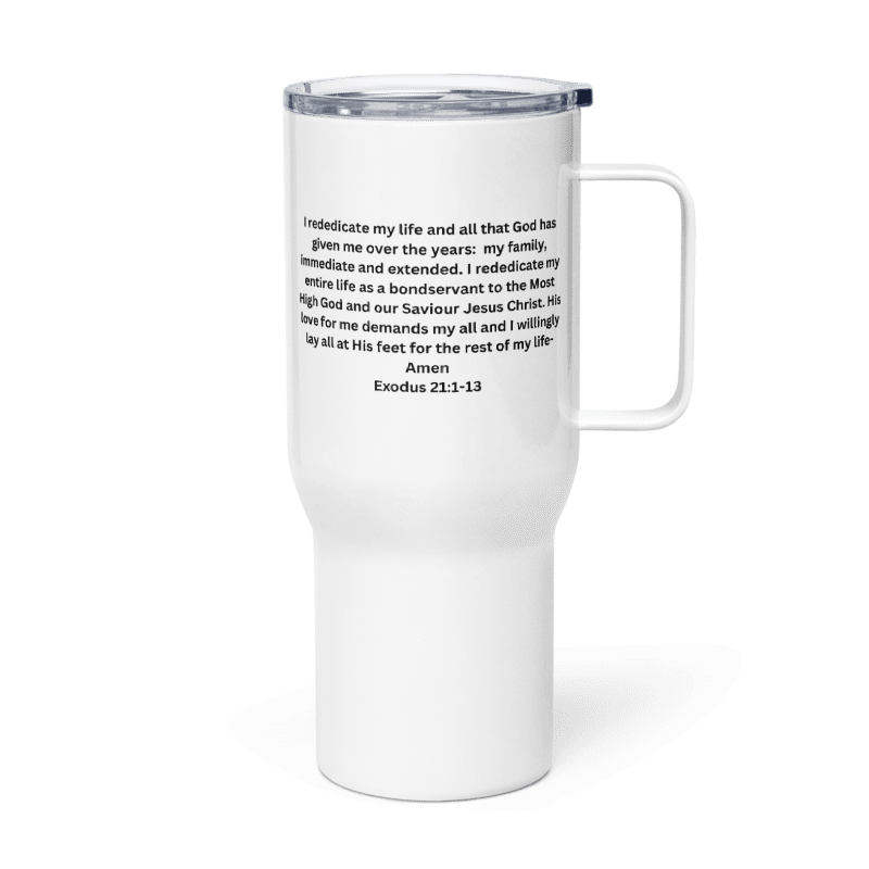 Personalised Golden Jubilee Travel mug with a handle