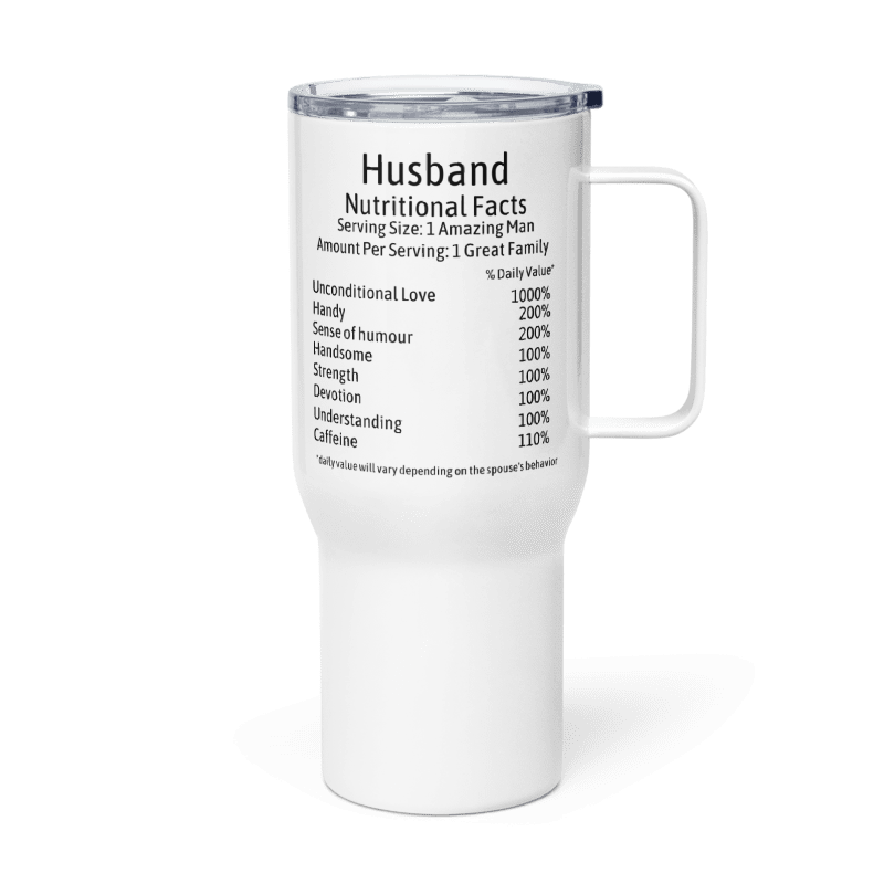 Husband Valentine Travel mug with a handle