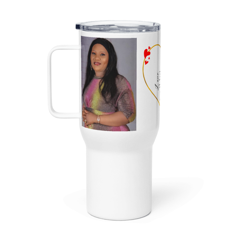 Personalised Valentine Travel mug with a handle