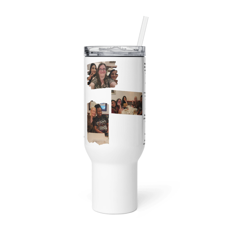 Personalised Jaz 40z Travel mug with a handle