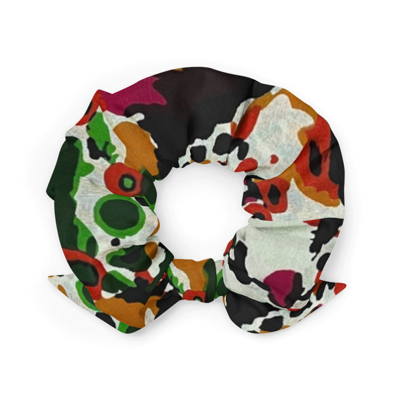 Multicolour Paint Scrunchie