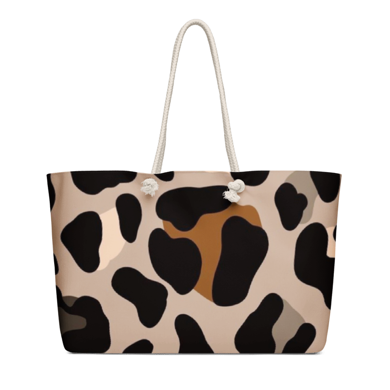 Leopard Oversized weekender bag