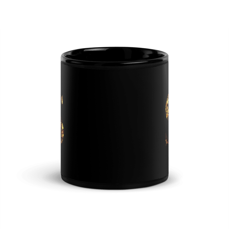 Monogram S Black Glossy Mug