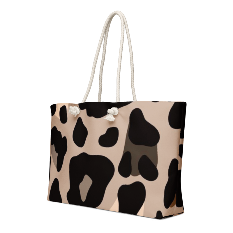 Leopard Oversized weekender bag