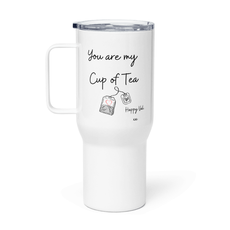 Mrs Valentine Travel mug with a handle