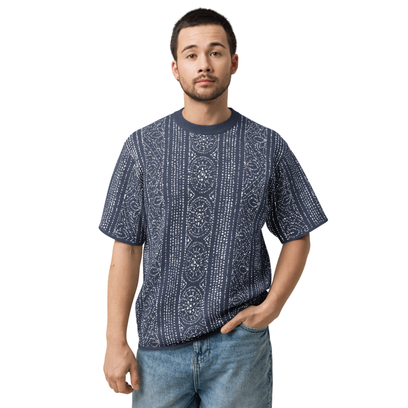 Indigo Knitted classic tee