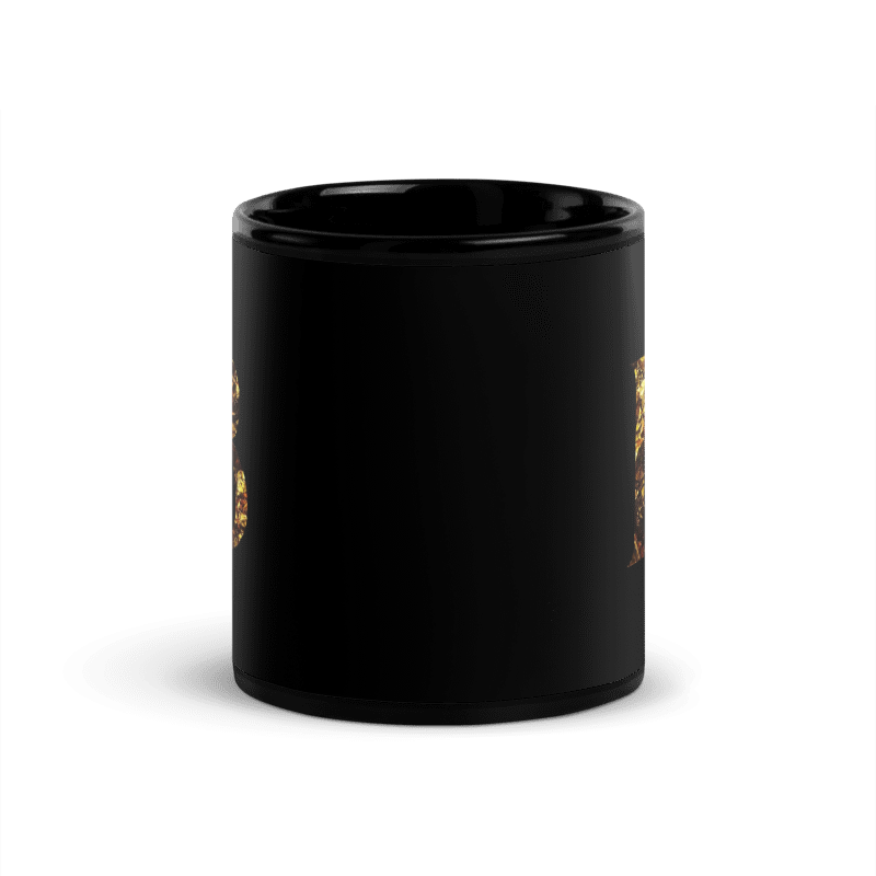 Monogram B Black Glossy Mug