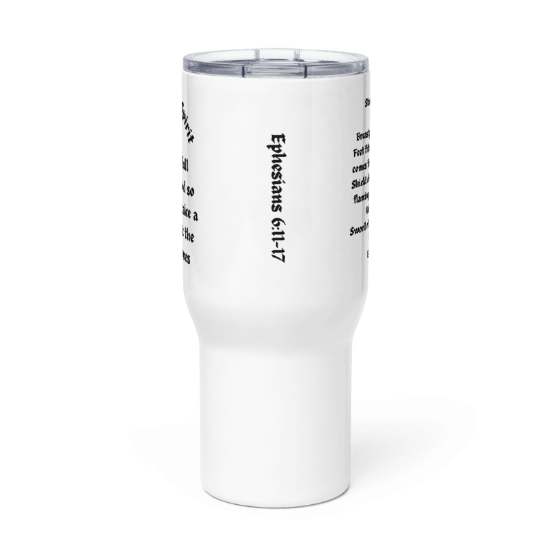 Ephesians 6v11-17 Travel Mug with a handle Personalised