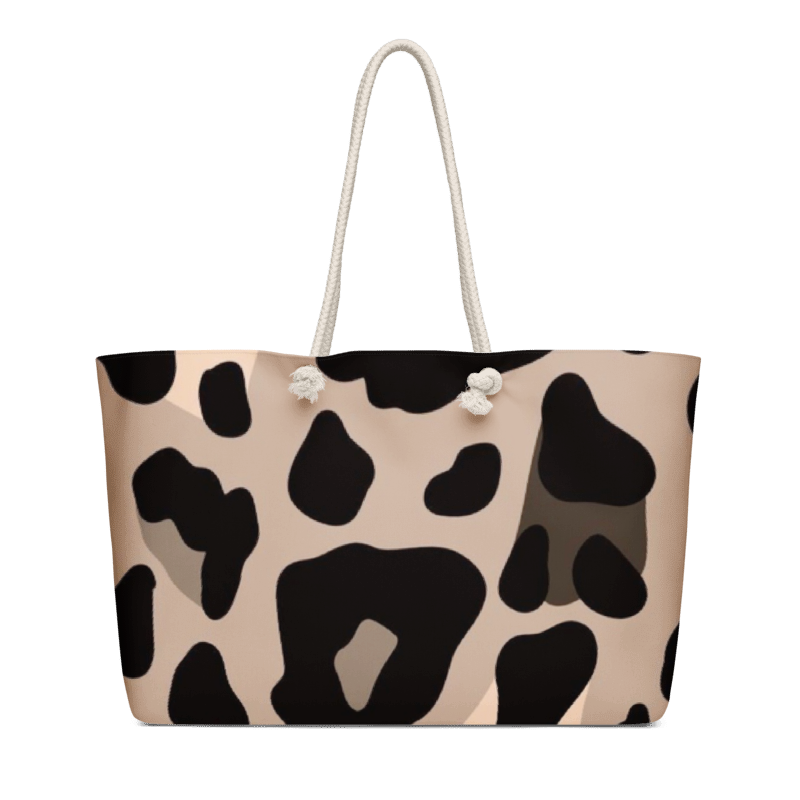 Leopard Oversized weekender bag
