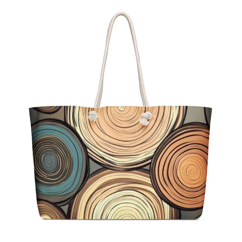 Brown Log Oversized weekender bag