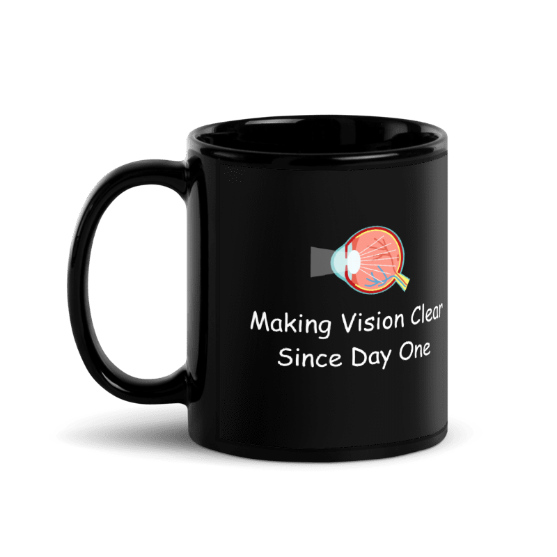 Personalised Ophthalmologist Black Glossy Mug