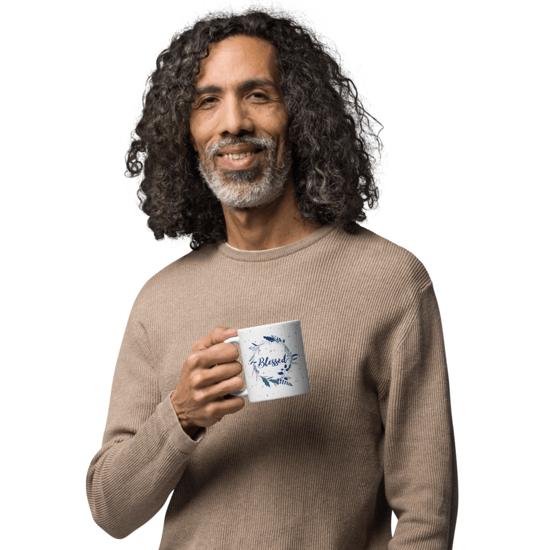 Blessed 11oz White glossy mug