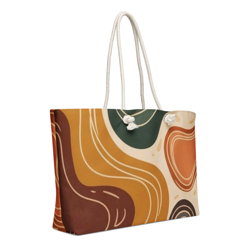 Brown Abstract 1 Oversized weekender bag