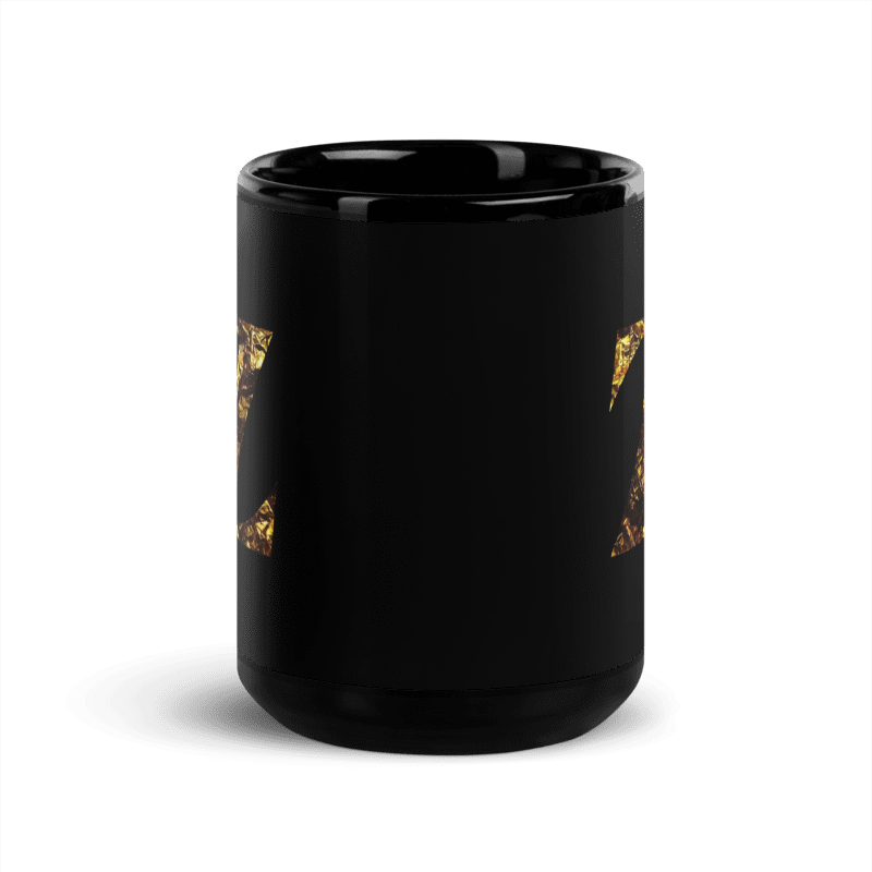 Monogram Z Black Glossy Mug
