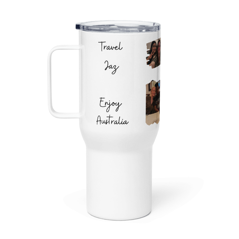 Personalised Jaz Travel mug with a handle