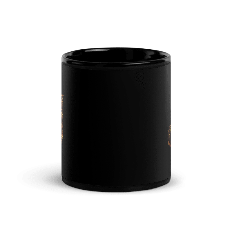 Monogram J Black Glossy Mug
