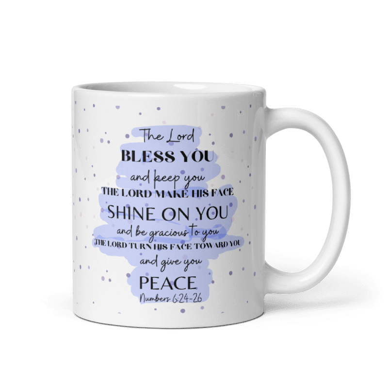 Blessed 11oz White glossy mug