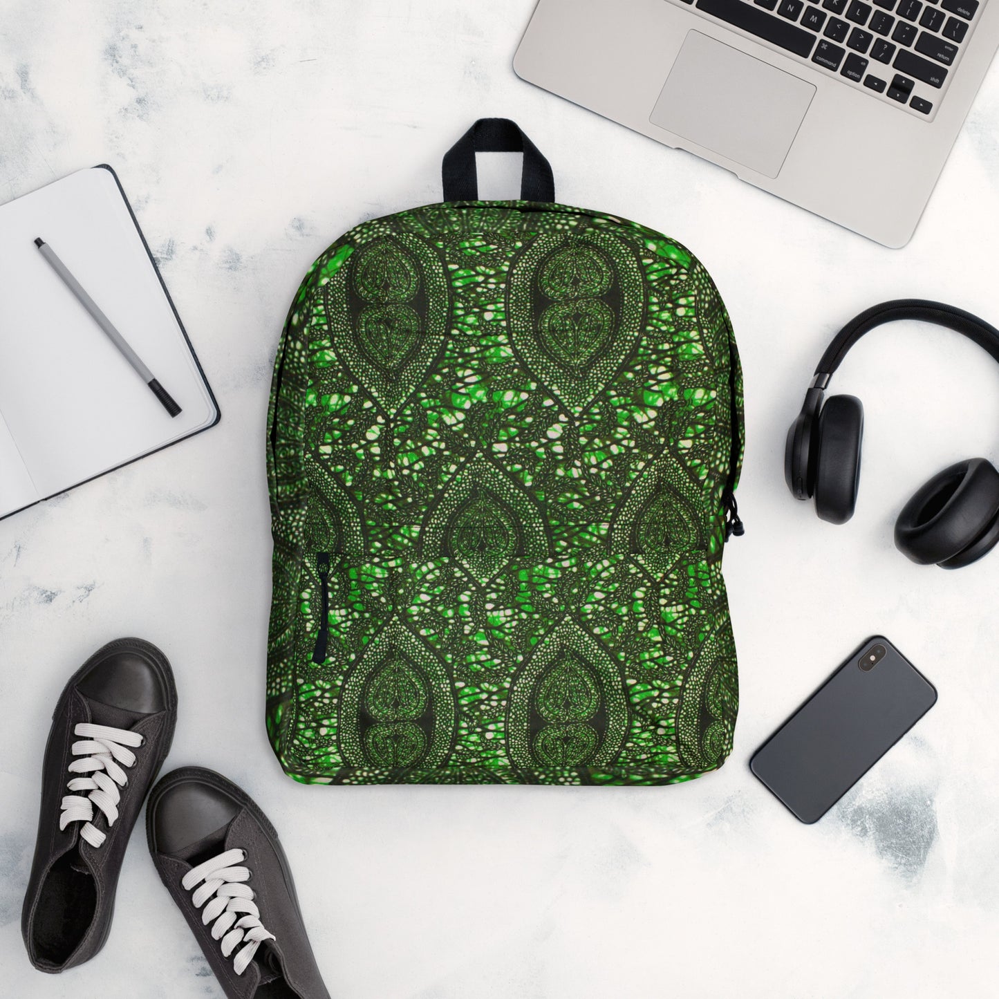 Green Peas Ankara Backpack