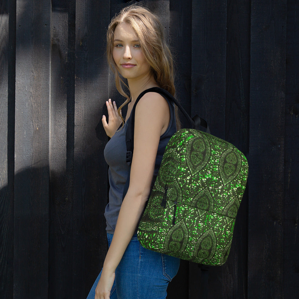 Green Peas Ankara Backpack