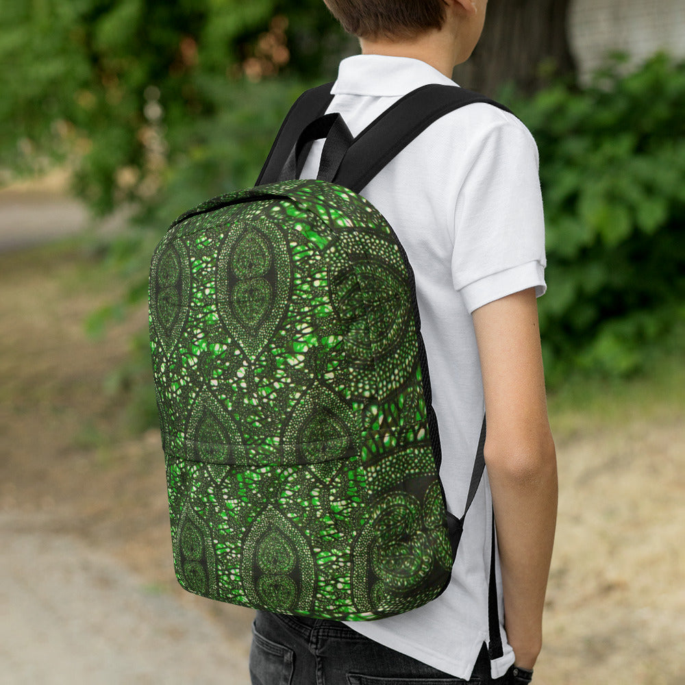 Green Peas Ankara Backpack