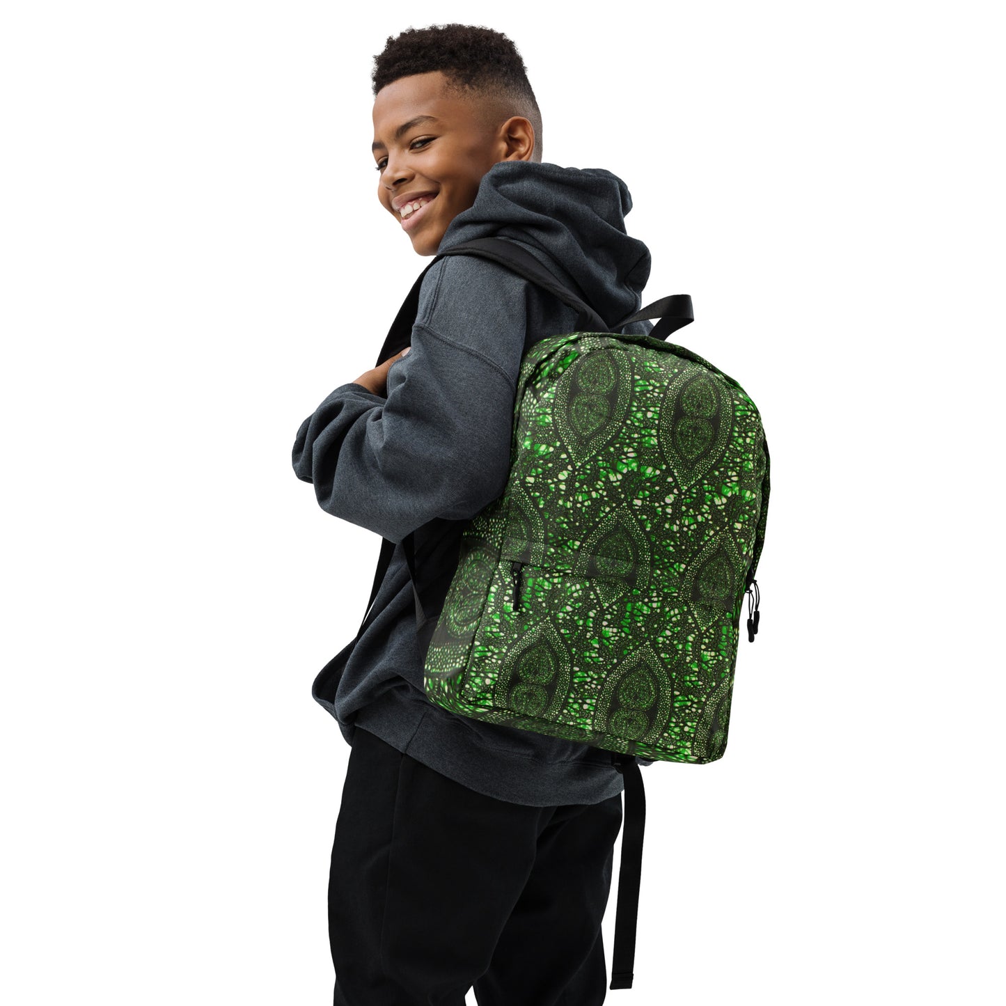 Green Peas Ankara Backpack