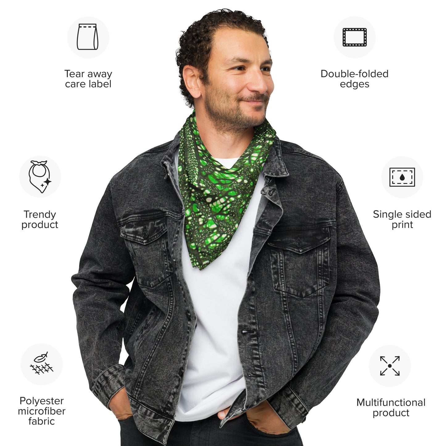 Green Peas Ankara Bandana