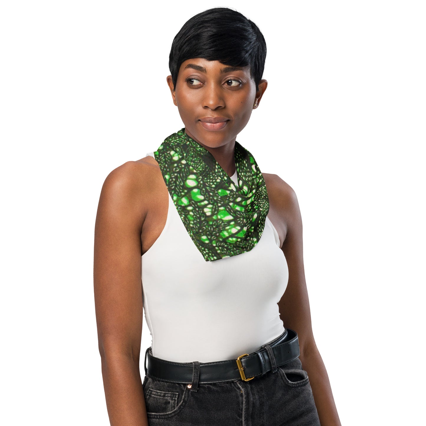 Green Peas Ankara Bandana