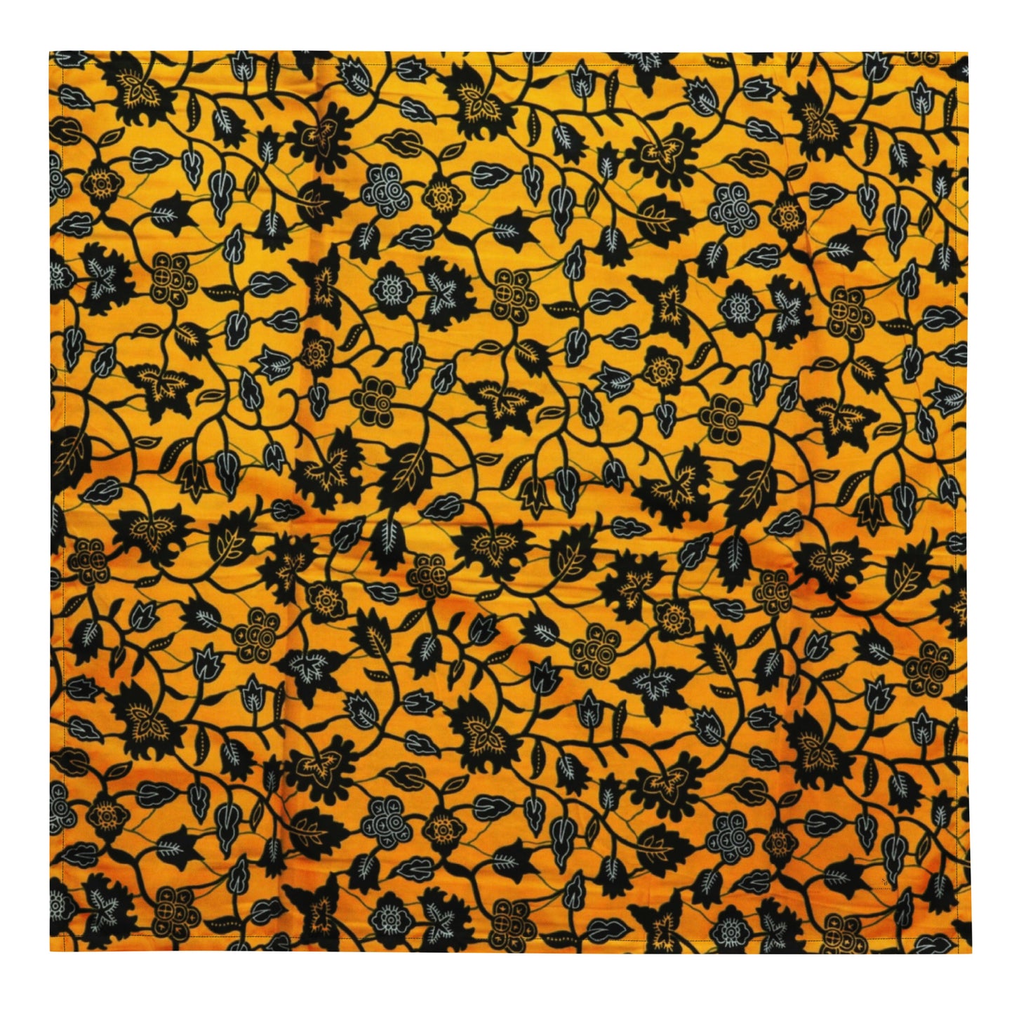 Yellow Orange Floral Ankara Bandana