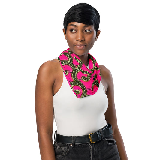 Pink Ankara Bandana