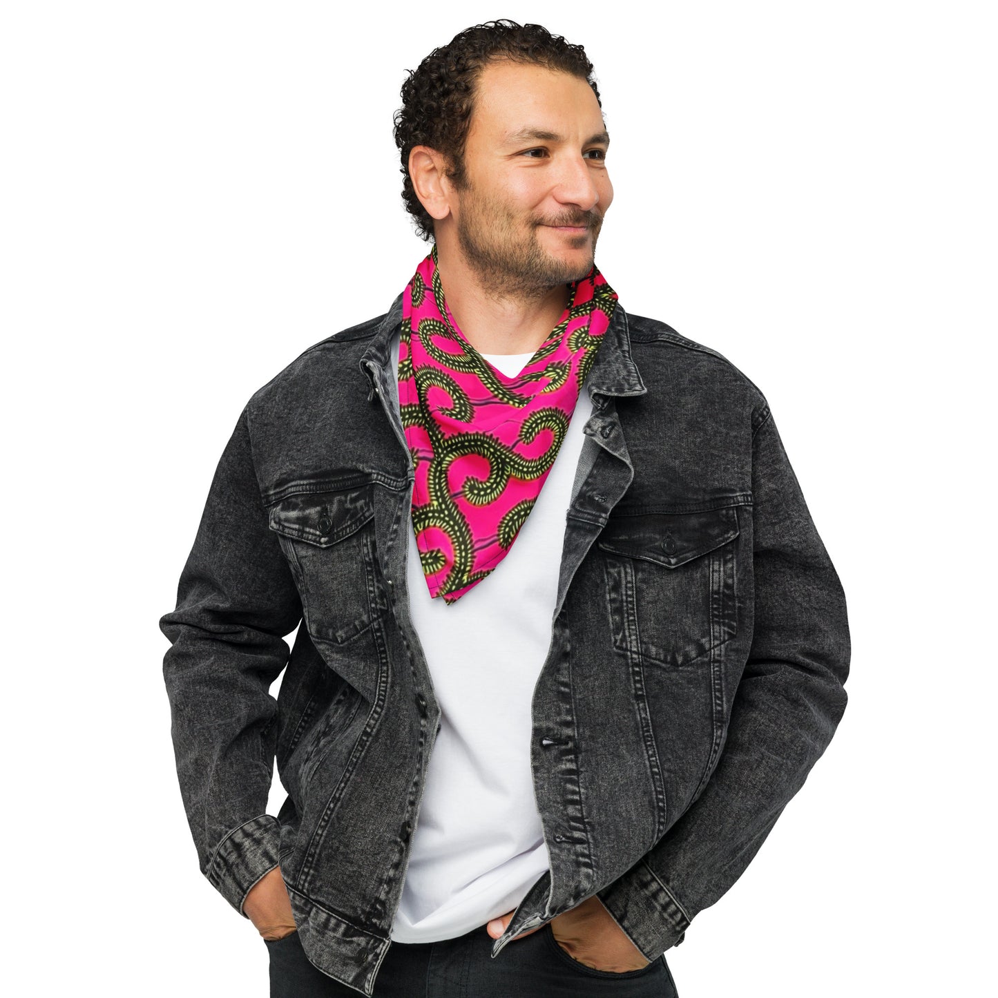 Pink Ankara Bandana